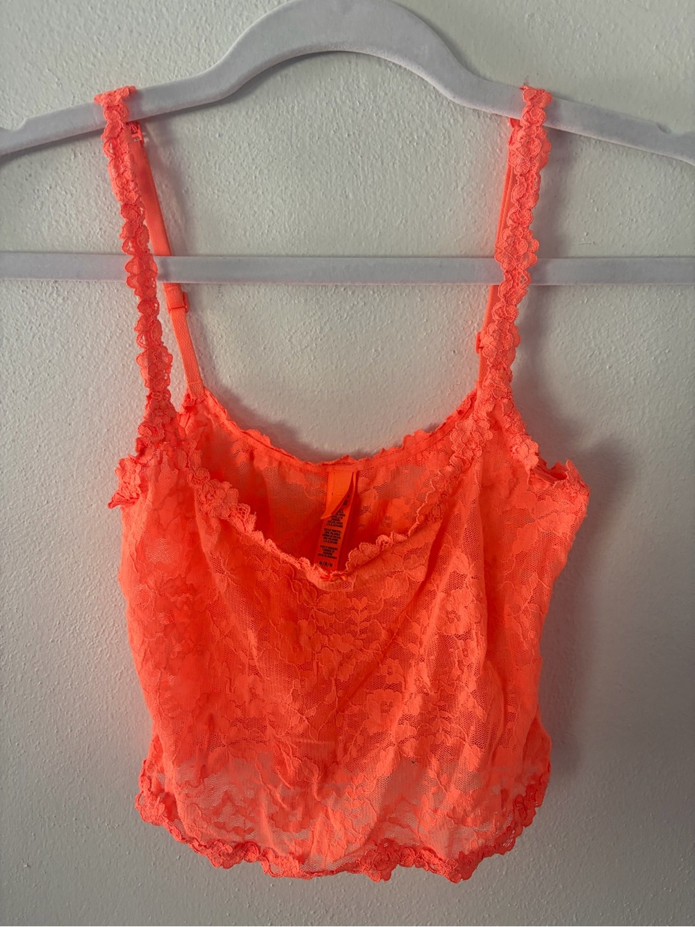 Skims Neon orange Lace Cami Tank